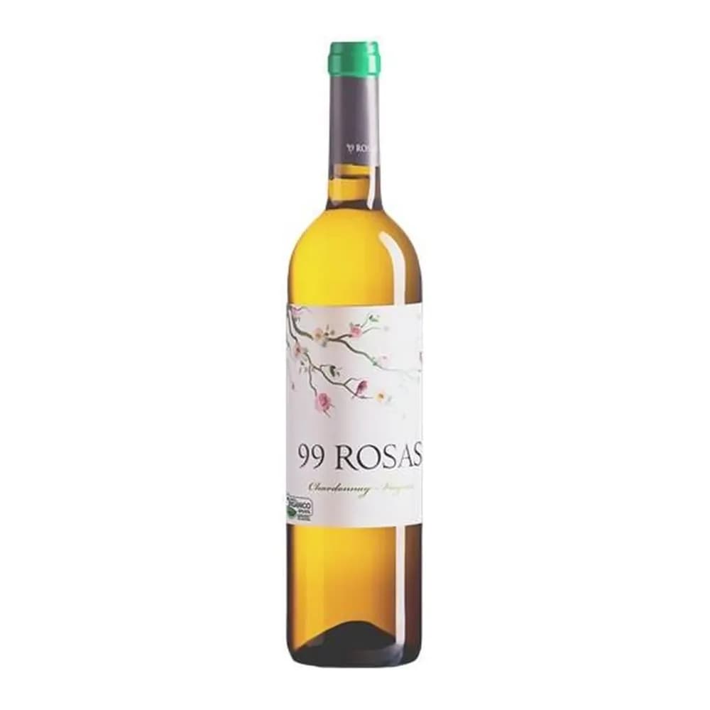 Vinho espanhol branco 99 rosas viognier/chardonnay 750ml