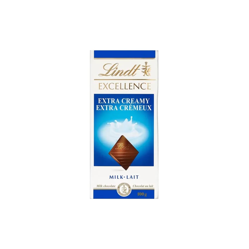 Chocolate lindt lindor singles ao leite com avela 100g com 18 unidades