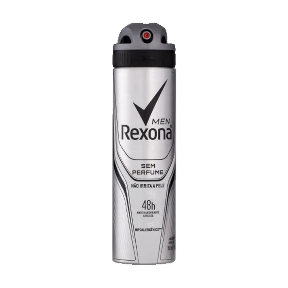 Antitranspirante aerosol sem perfume rexona 150ml