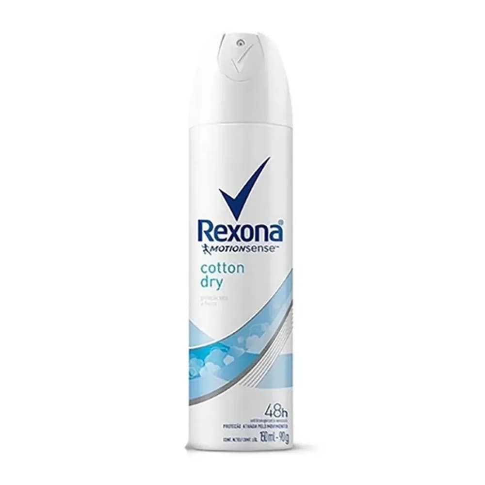 Desodorante antitranspirante feminino aerosol cotton dry rexona 150ml