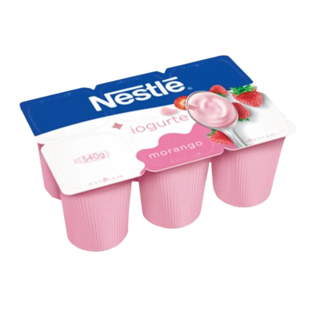 Iogurte morango bandeja nestle 510g 6un