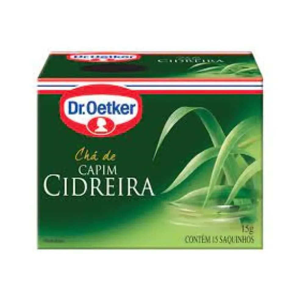 Cha de capim cidreira dr. oetker 15g caixa com 15un