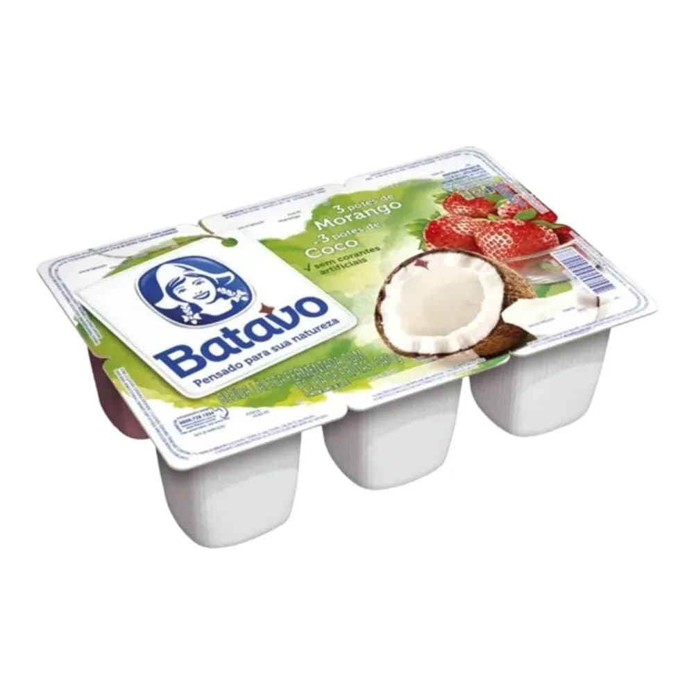 Bebida lactea batavo polpa morango e pessego 540g