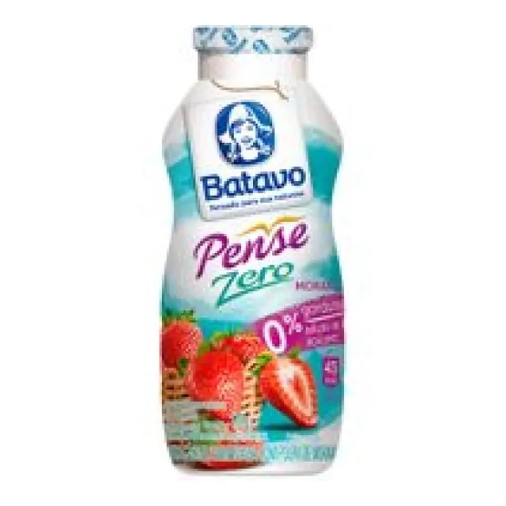 Bebida lactea batavo pense zero morango 170g