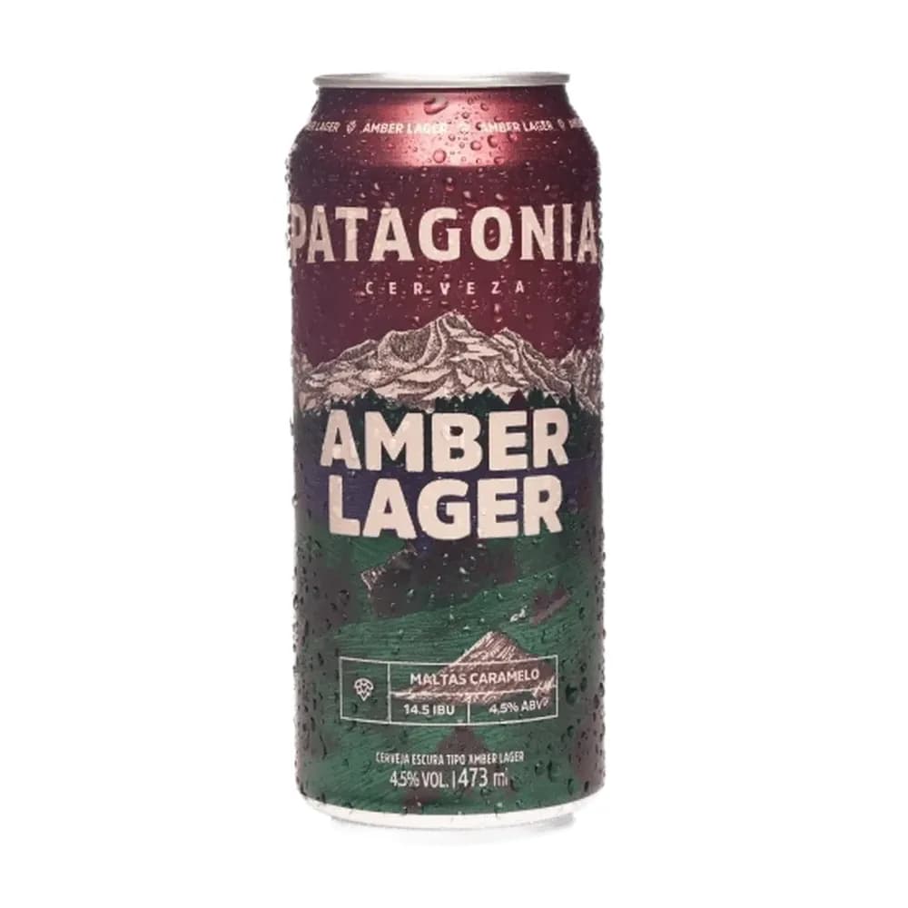 Cerveja patagonia amber lager lata 473ml