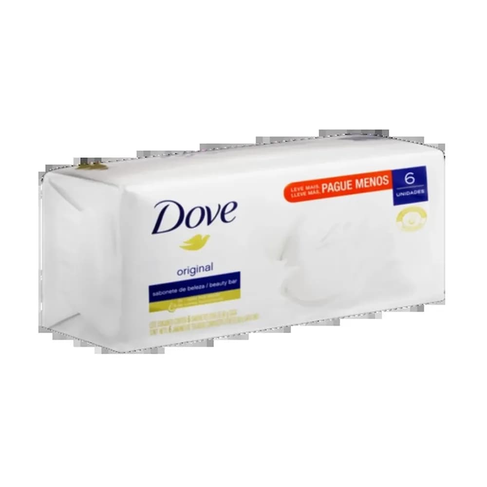 Sabonete dove branco original pack c/6 90g