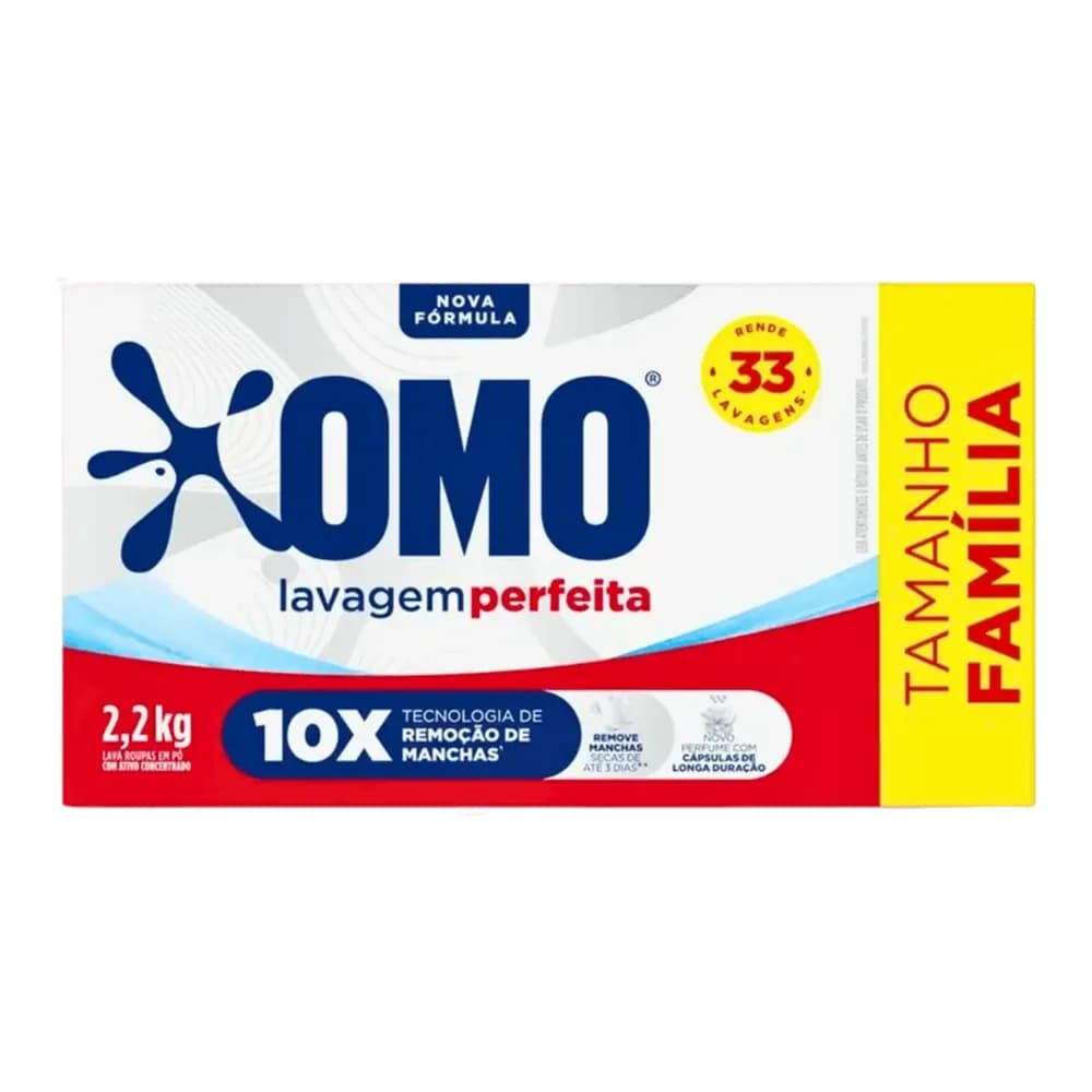Sabao em po lavagem perfeita omo 2,2kg