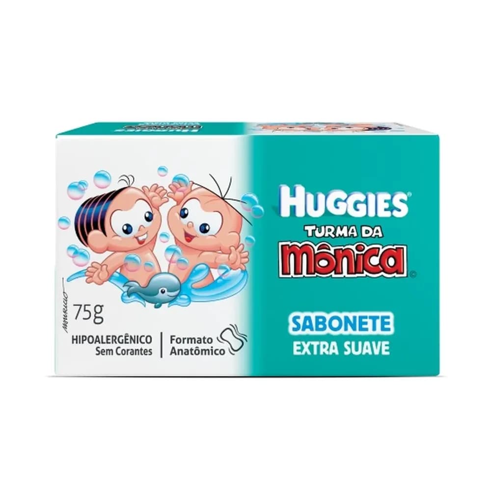 Sabonete em barra extra suave para bebe huggies 75g