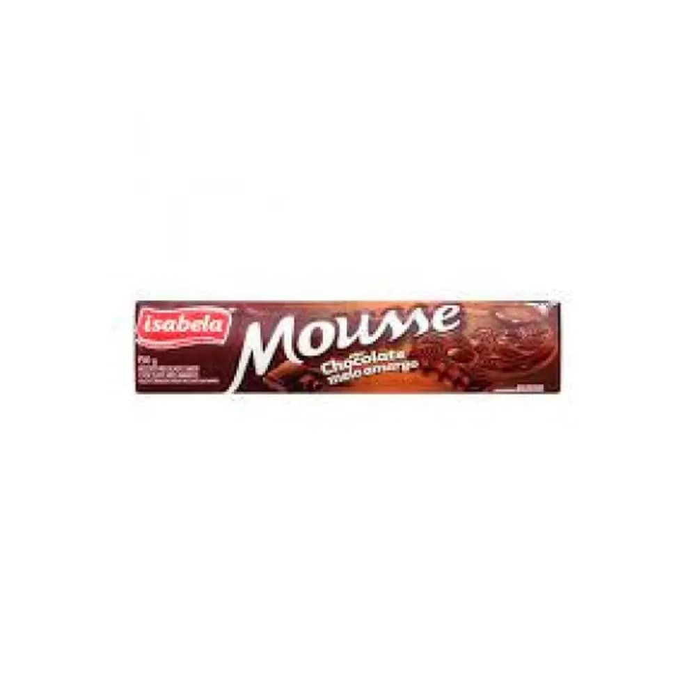 Biscoito recheado isabela mousse de chocolate amargo 130g