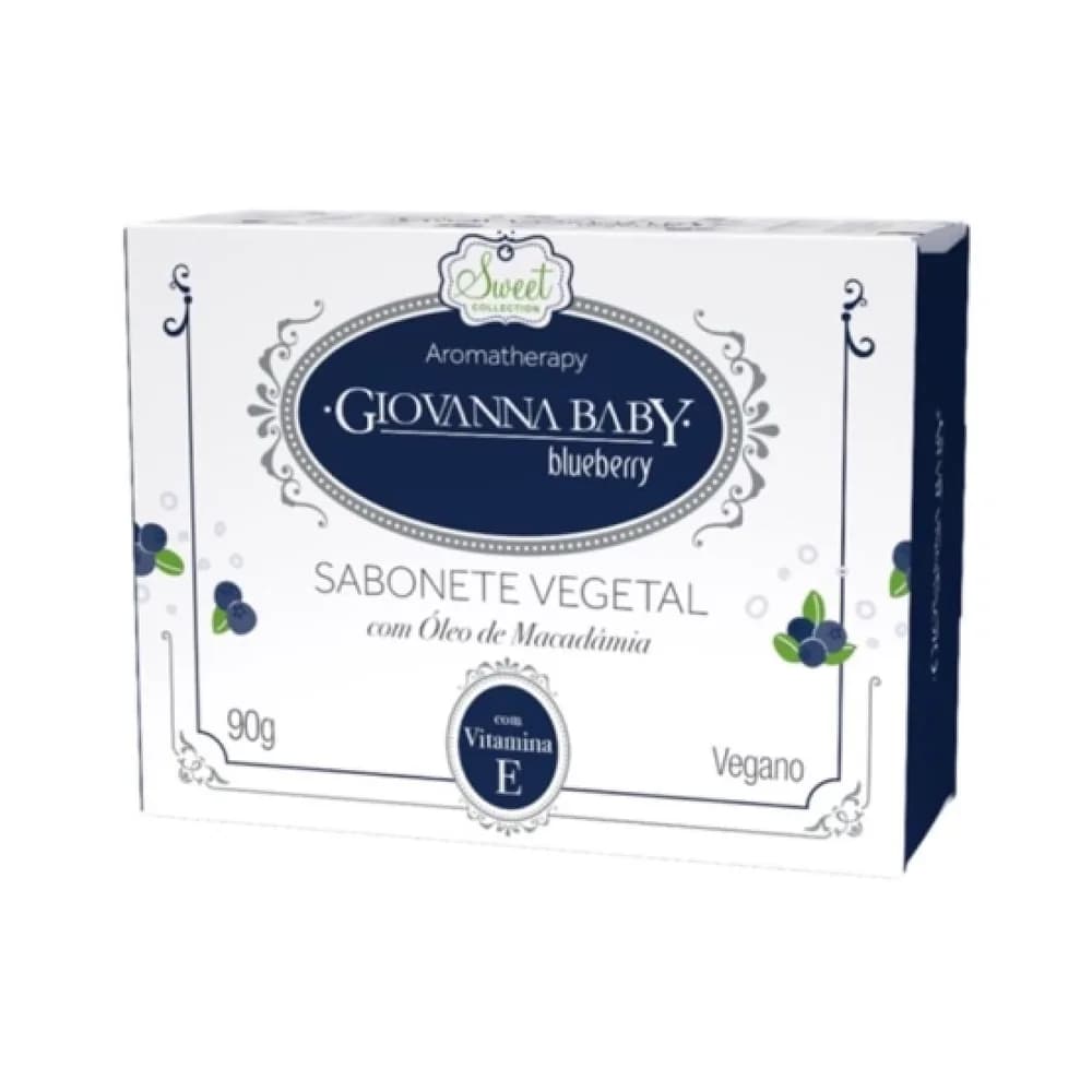 Sabonete em barra blueberry giovanna baby 90g