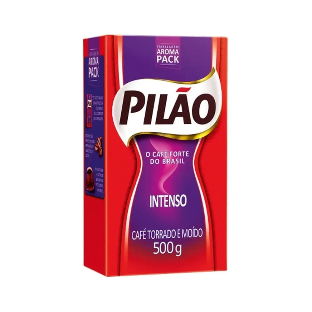 Cafe torrado e moido intenso vacuo pilao 500g