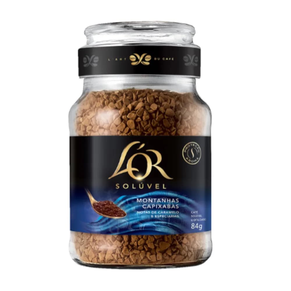 Cafe soluvel liofilizado montanhas capixabas l'or 84g