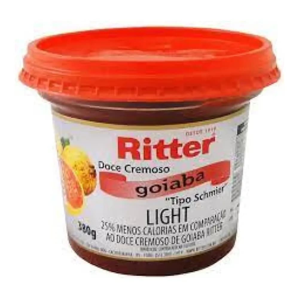 Doce cremoso de goiaba ritter light embalagem 380g