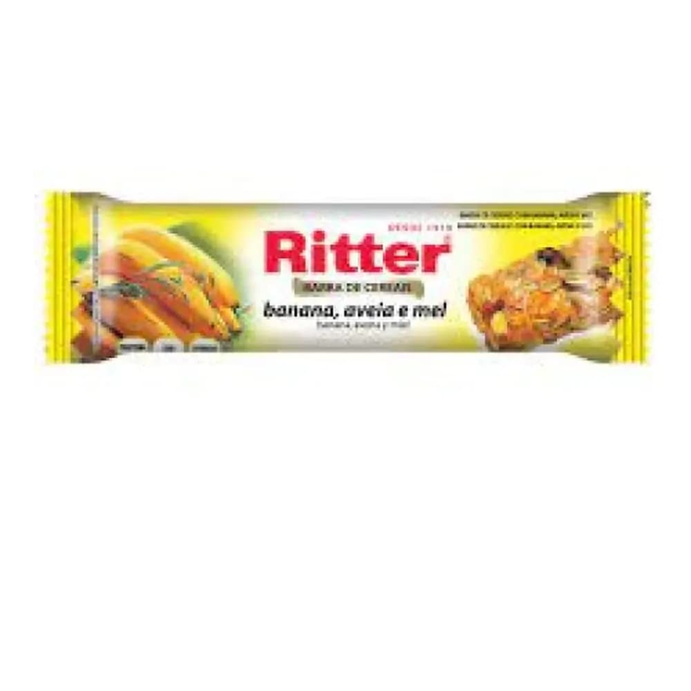 Barra de cereal ritter banana aveia e mel barra 25g
