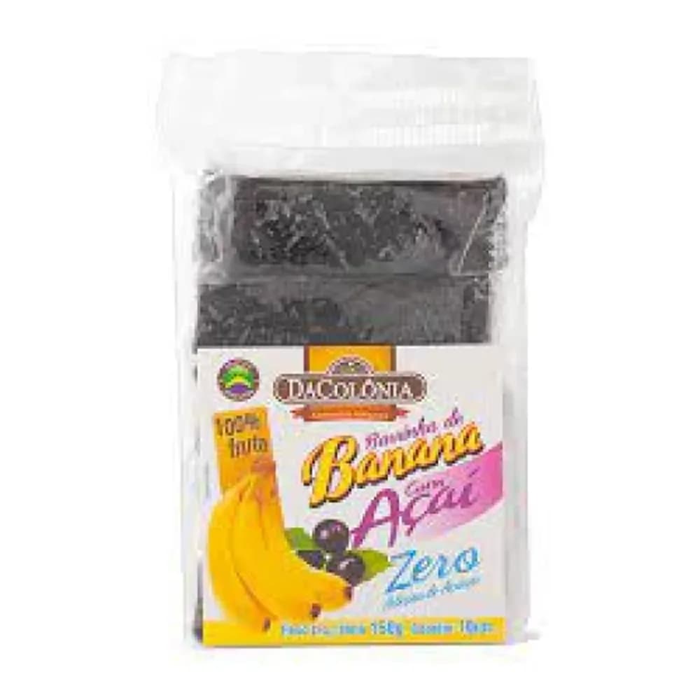 Barrinha de banana com acai zero acucar dacolonia 150g