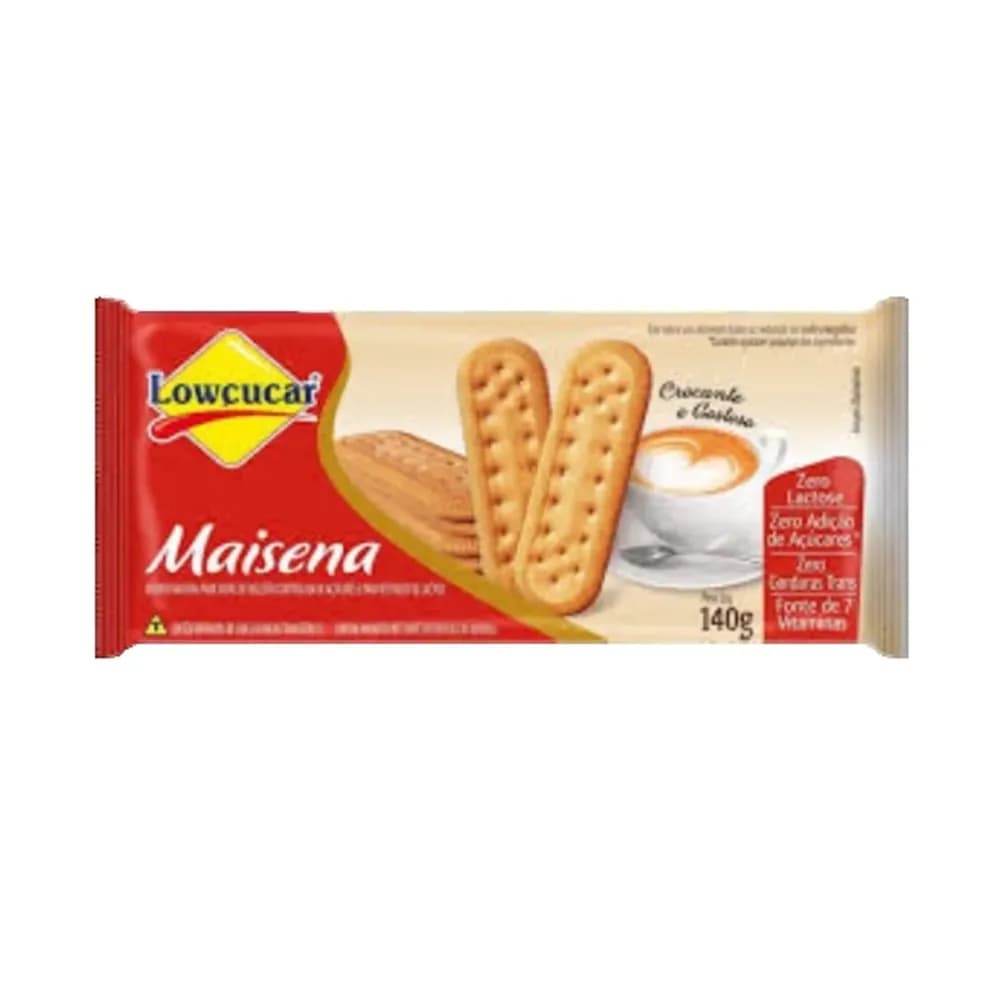 Biscoito maisena zero adicao de acucares lowcucar 115g