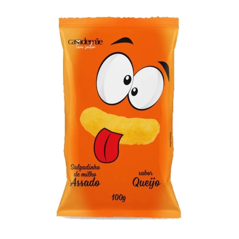 Salgadinho de queijo casa de mae pacote 100g