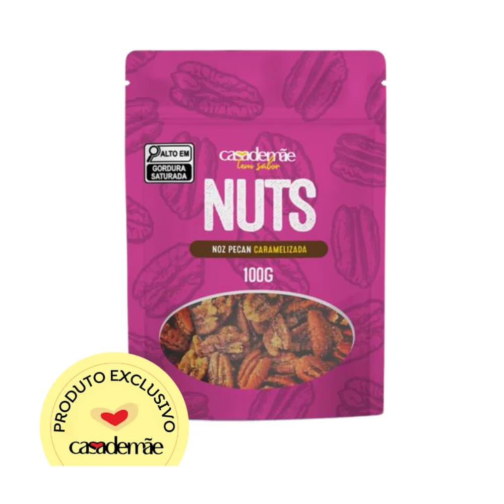 Noz pecan casa de mae 100g caramelizada